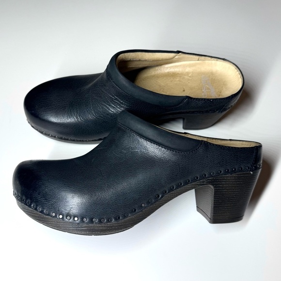Dansko Women’s Sammy Stylish Leather Mule Black Clog Size- 42 - Picture 8 of 11
